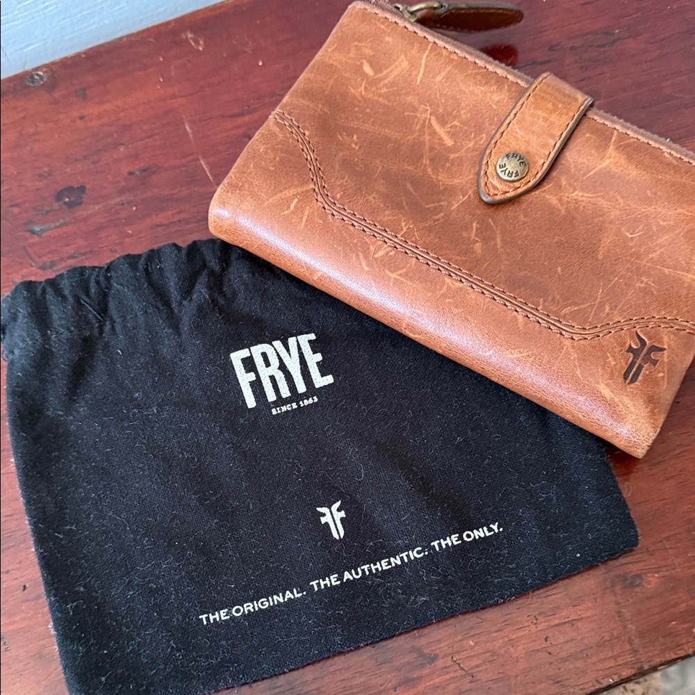 Frye Tan Leather Wallet
